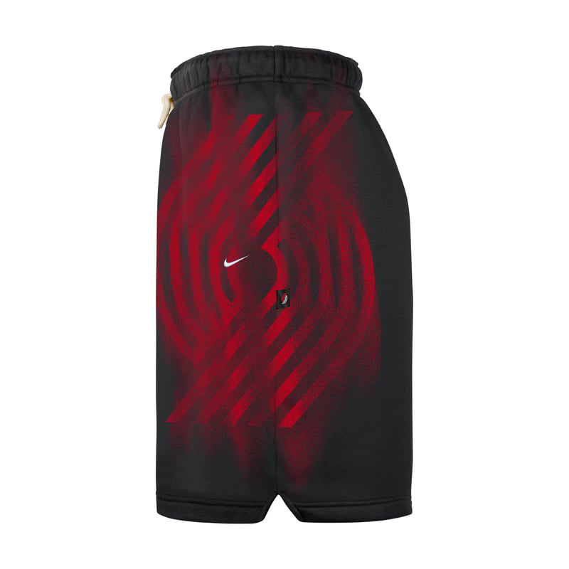 Nike Portland Trail Blazers Standard Issue Fleece Shorts "Black & White" | Men | SportStyle | 03 | SPORTSHOWROOM