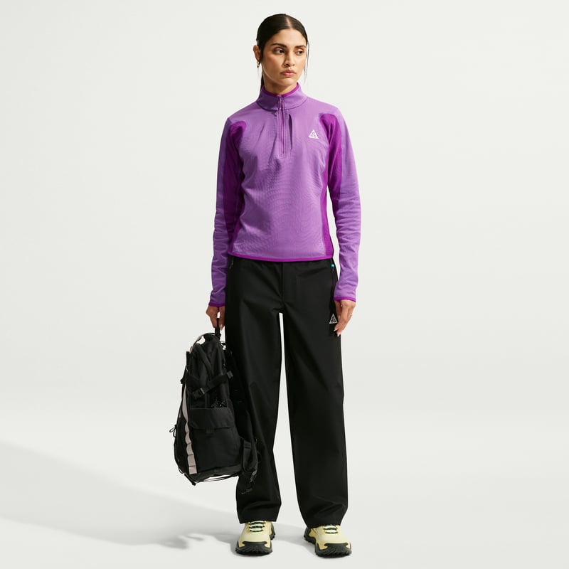 Nike ACG "Wolf Grid" Therma-FIT 1/2-Zip Top "Monarch Purple & Bold Berry" | Dames | Hiken | 04 | SPORTSHOWROOM