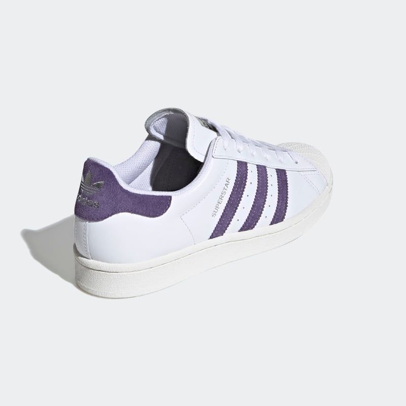 Adidas superstar white purple online