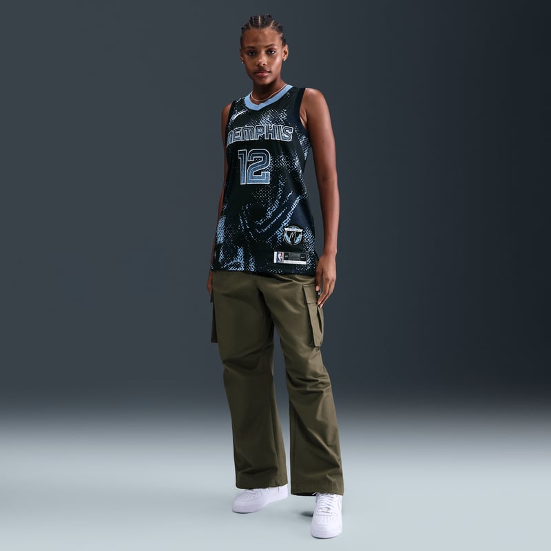 Nike Ja Morant Memphis Grizzlies 2025/26 Select Series Dri-FIT NBA Swingman Paita "College Navy & White" | Miehet | Koripallo | 06 | SPORTSHOWROOM