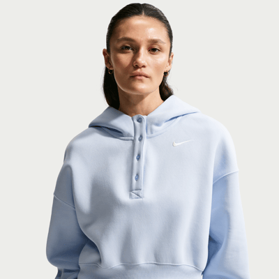 Nike Phoenix Fleece Oversized Cropped Henley IF0258-407 01