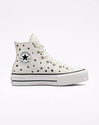 Converse Chuck Taylor All Star Lift Platform High ‘Embroidered Stars’ A03724C 01