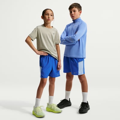 Pantalones cortos Nike Miler Dri-FIT "Hyper Royal & Aluminum" | Niños | | 01 | SPORTSHOWROOM