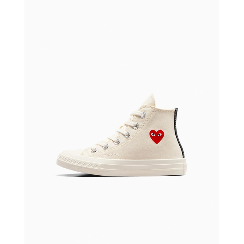 Converse Chuck 70 High x Comme des Garçons PLAY ‘Single Heart’ A08803C 03