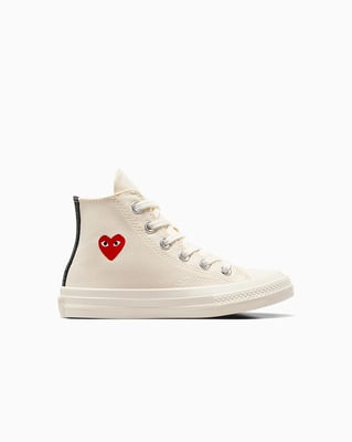 Converse Chuck 70 High x Comme des Garçons PLAY ‘Single Heart’ A08803C