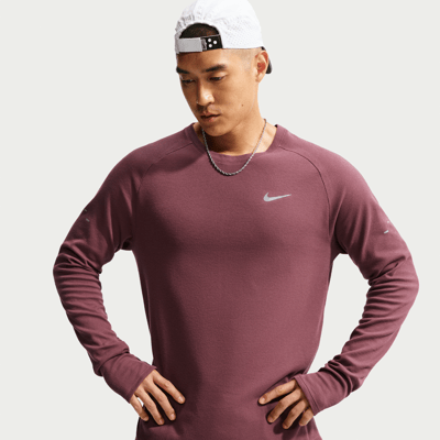 Nike Stride Dri-FIT Running Waffle Crew Top "Light Boulder" | Herren | Laufen | 01 | SPORTSHOWROOM