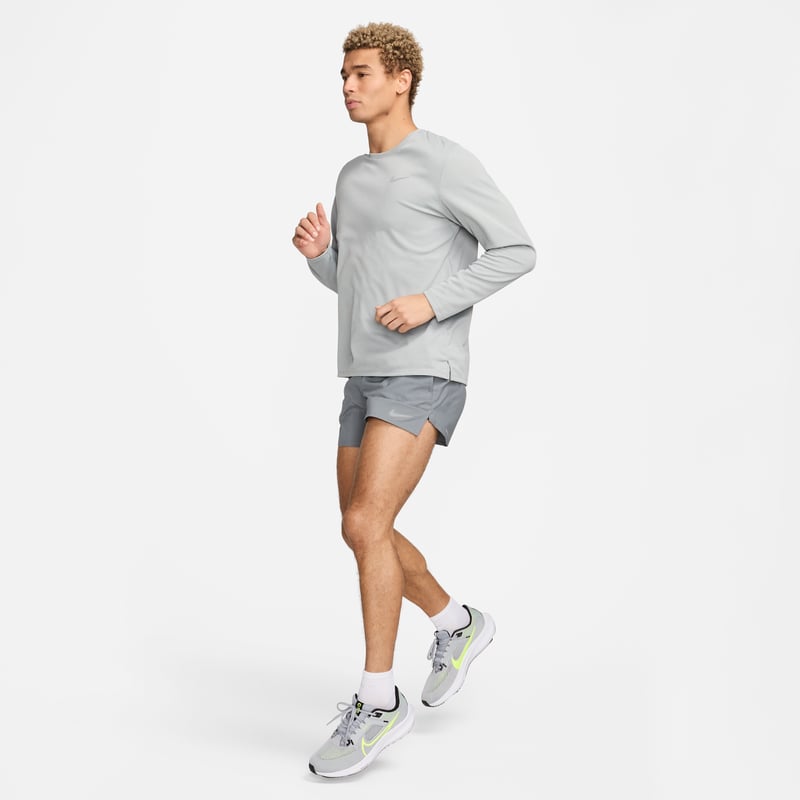 Nike Miler Dri-FIT Long-Sleeve Shirt "Grey Fog & Particle Grey" | Heren | Hardlopen | 05 | SPORTSHOWROOM