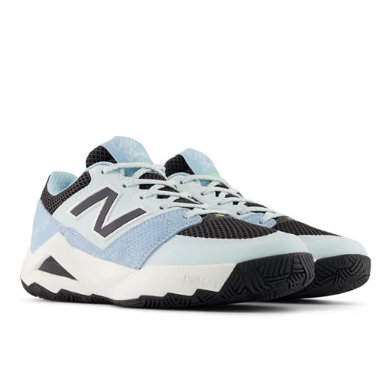 New Balance Coco Delray tennis runners "Glint Blue & Black" | Women | Tennis | 02 | SPORTSHOWROOM