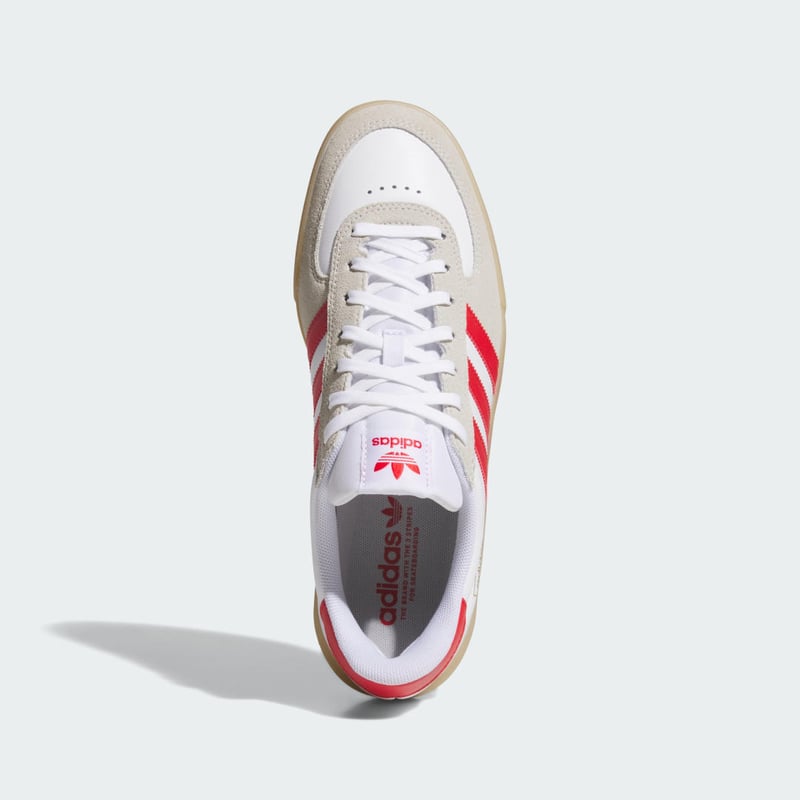 adidas Glenburn skate shoes "Cloud White & Better Scarlet" | Men & Women | Skateboarding | 02 | SPORTSHOWROOM