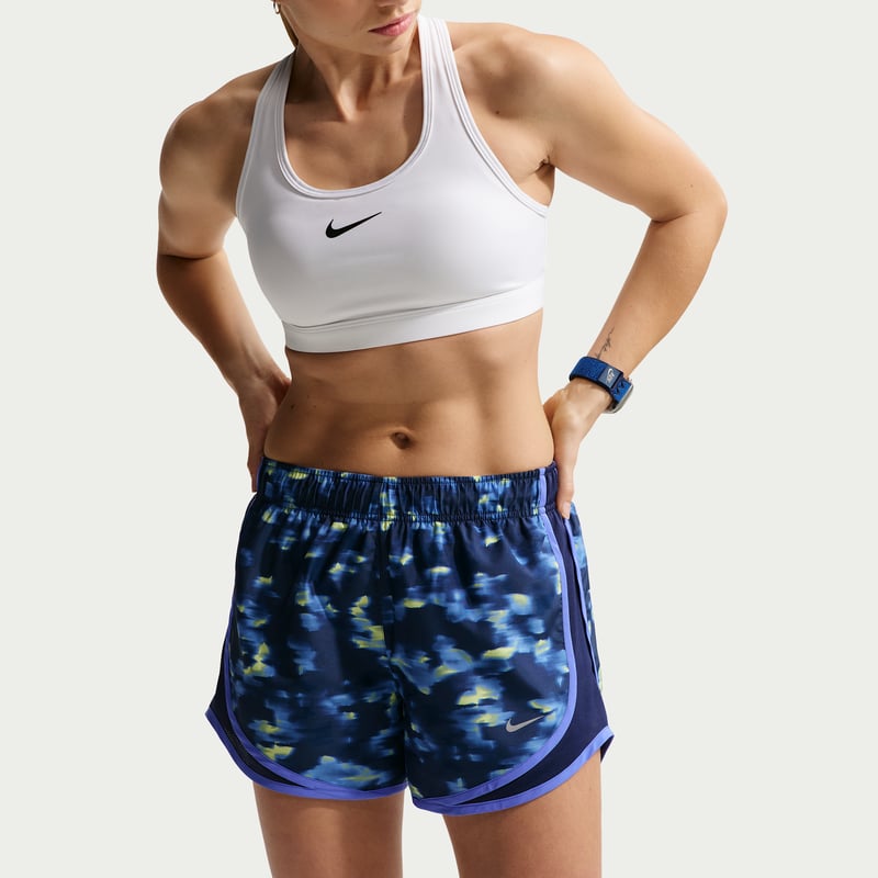 Kratke hlace Nike Tempo Mid-Rise 3" Brief-Lined Printed "Midnight Navy" | Ženske | Tek | 02 | SPORTSHOWROOM