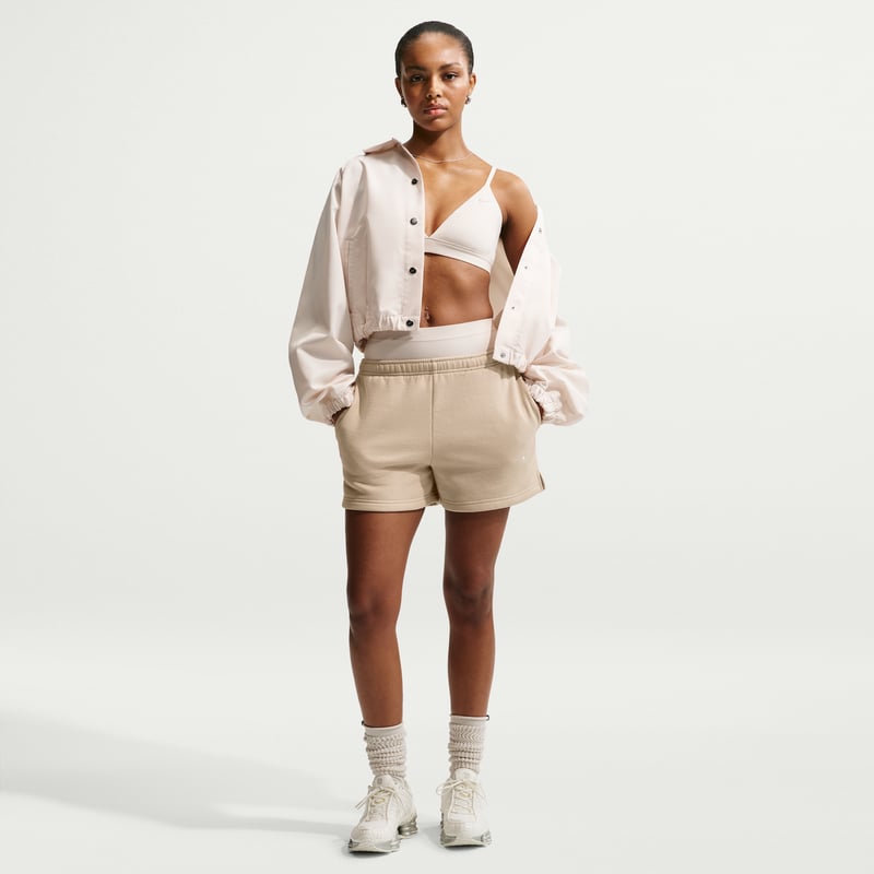 Nike Studio Fleece Medium Weight Mid-Rise Shorts "Cream II & Sail" | Dame | | 00 | SPORTSHOWROOM