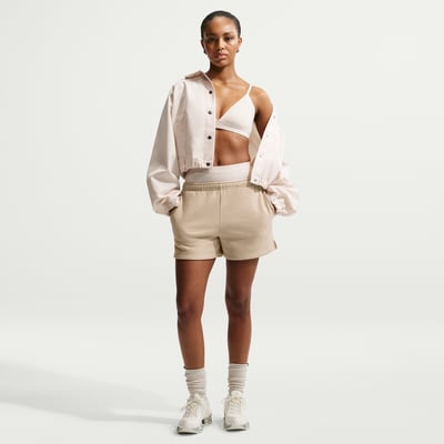 Nike Studio Fleece Medium Weight Mid-Rise Shorts "Cream II & Sail" | Dame | | 00 | SPORTSHOWROOM