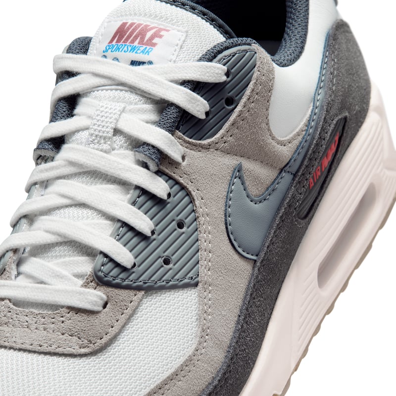 Nike Air Max 90 Premium sneakers "Summit White & College Grey" | Heren | Sportstyle | 07 | SPORTSHOWROOM