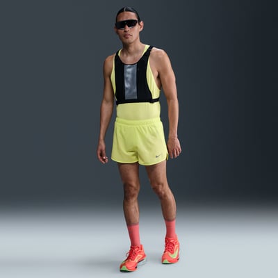 Short Nike Fast Dri-FIT 3" Brief-Lined "Light Lemon Twist" | Homme | Course à pied | 01 | SPORTSHOWROOM