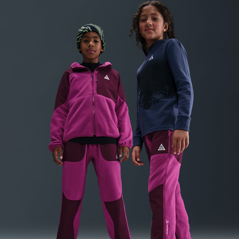 Nike ACG "Wolf Tree" Polartec Bukse "Cactus Flower & Bordeaux" | Barn | | 01 | SPORTSHOWROOM