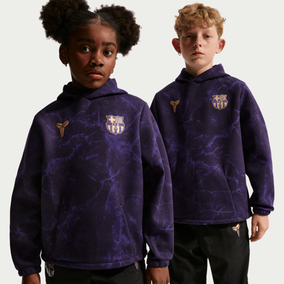 Pulover s kapuco Nike Kobe FC Barcelona Away Pullover "Black & Metallic Gold" | Otroci | Nogomet | 01 | SPORTSHOWROOM