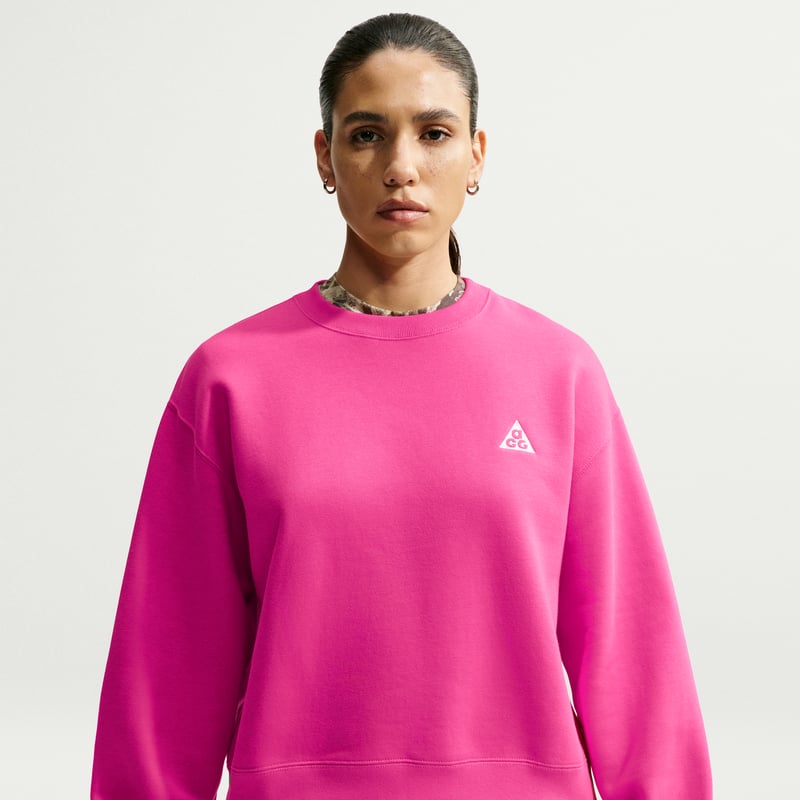 Moletom Nike ACG "Tuff Fleece" Therma-FIT Crew-Neck "Desert Pink" | Mulher | | 01 | SPORTSHOWROOM