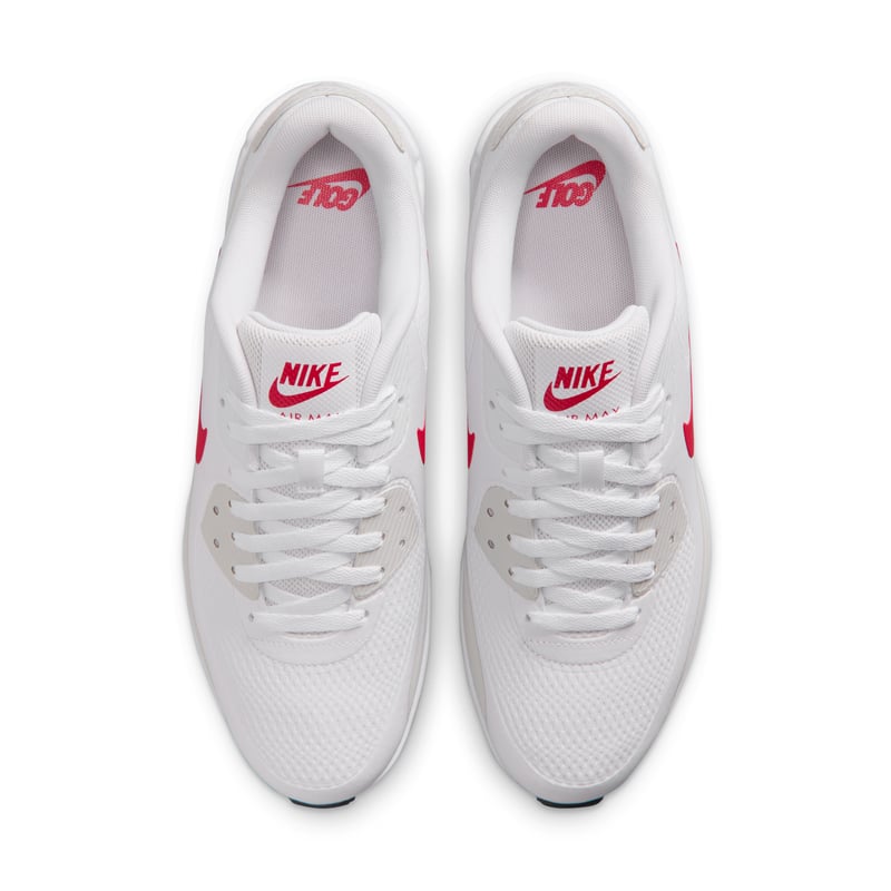Buty do golfa Nike Air Max 90 G "White & Fire Red" | Mezczyzni | Golf | 04 | SPORTSHOWROOM