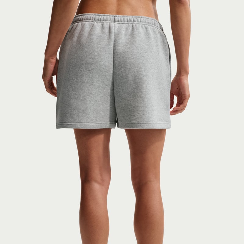 Nike Studio Fleece Medium Weight Mid-Rise Shorts "Dark Grey Heather & Sail" | Dame | | 02 | SPORTSHOWROOM