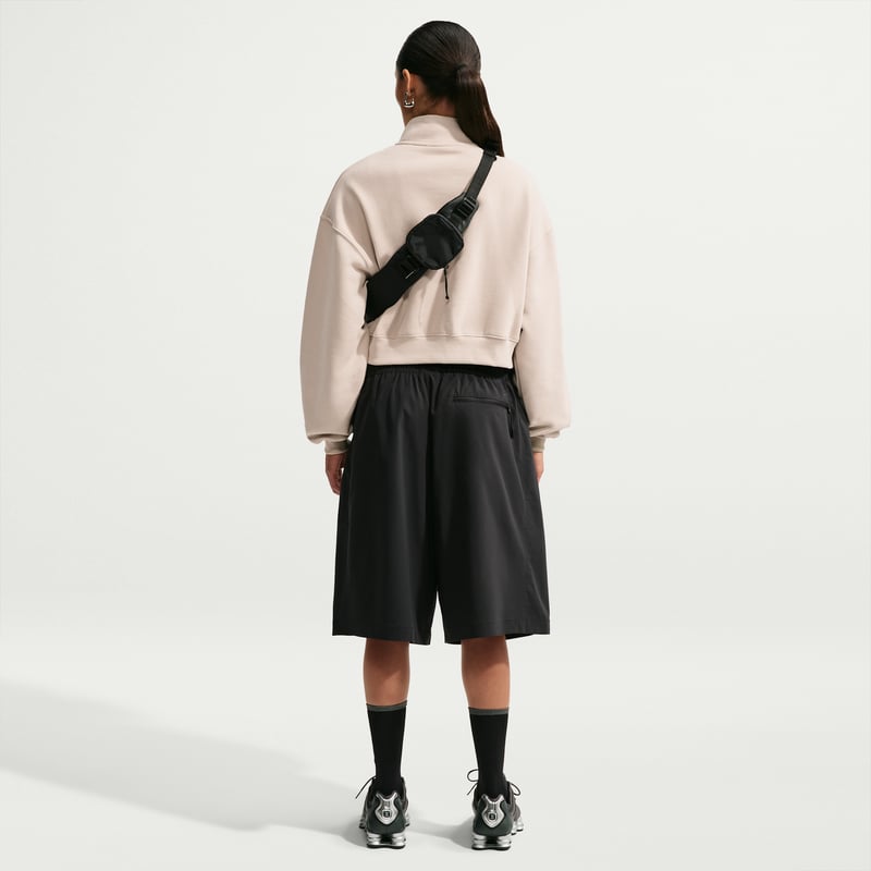 Nike Studio Fleece Medium Weight Oversized 1/4-Zip Cropped Topp "Cream II & Sail" | Dame | | 04 | SPORTSHOWROOM