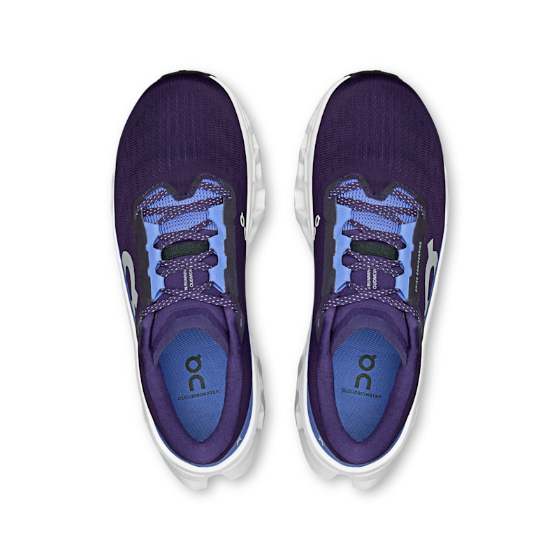 On Cloudmonster 3 running shoes "Nebula & Ivory" | Women | Running | 02 | SPORTSHOWROOM