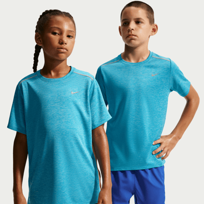 Nike Miler Dri-FIT Skjorte "Light Current Blue & Glacier Blue" | Barn | | 01 | SPORTSHOWROOM