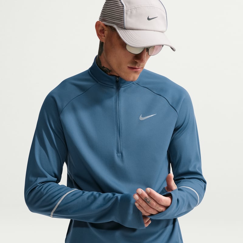 Nike Miler Therma-FIT Winterized 1/2-Zip Top "New Slate" | Men | Running | 01 | SPORTSHOWROOM