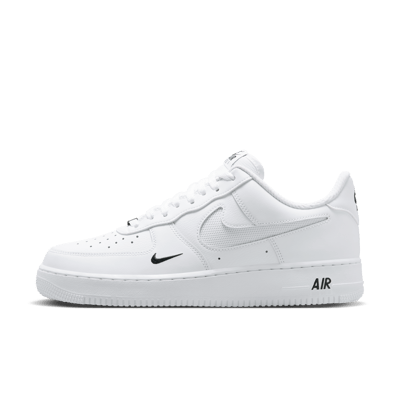 Nike Air Force 1 '07 LV8 sneakers "White & Black" | Herre | Sportstyle | 01 | SPORTSHOWROOM