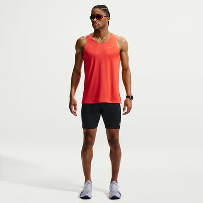 Tights Nike AeroSwift Dri-FIT ADV Brief-Lined 1/2 "Black & Bright Crimson" | Мъже | Бягане | 01 | SPORTSHOWROOM