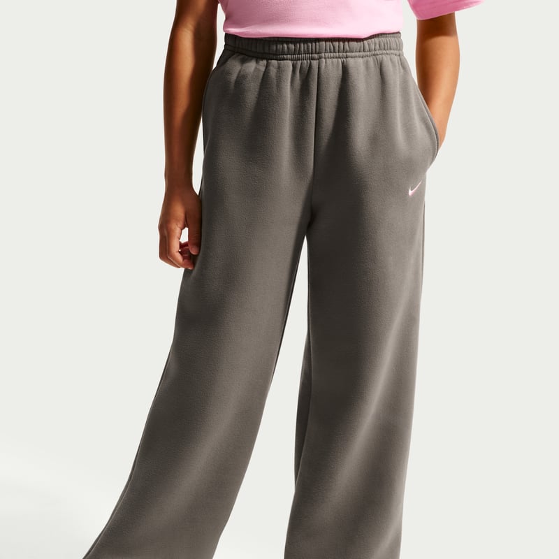 Hlace Nike Studio Fleece Open-Hem "Cave Stone & Pink Rise" | Djeca | | 01 | SPORTSHOWROOM