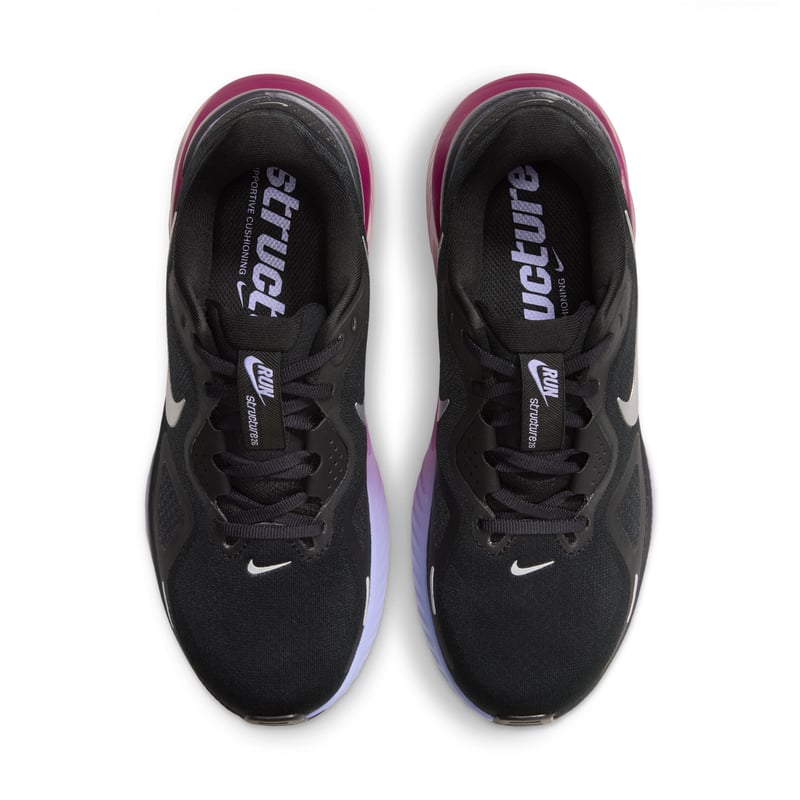 Nike Structure 26 hardloopschoenen "Black & Gridiron" | Dames | Hardlopen | 04 | SPORTSHOWROOM