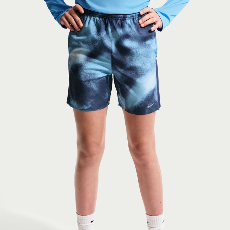 Short Nike Miler Dri-FIT "Football Blue & Midnight Navy" | Enfant | Course à pied | 02 | SPORTSHOWROOM