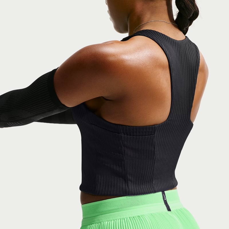 Nike AeroSwift Dri-FIT ADV Cropped Tanktop "Black" | Damen | Laufen | 02 | SPORTSHOWROOM