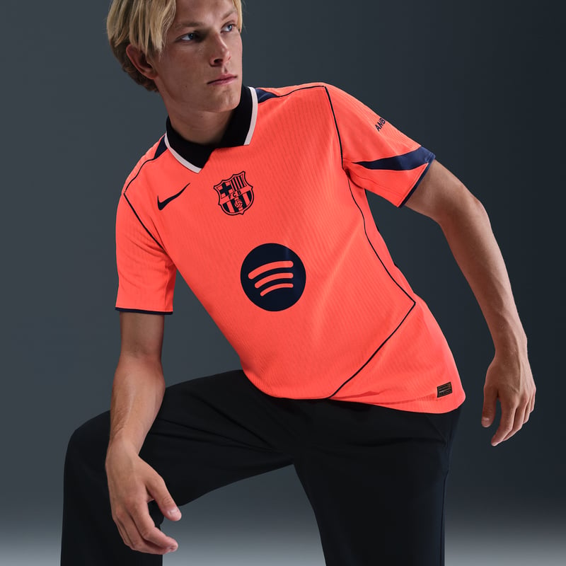 Nike F.C. Barcelona 2025/26 Match Third Dri-FIT ADV Total 90 Authentic Shirt "Bright Mango & Midnight Navy" | Men | Football | 03 | SPORTSHOWROOM
