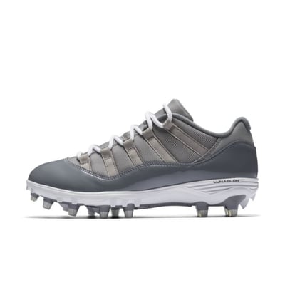 Jordan 11 clearance cool grey cleats