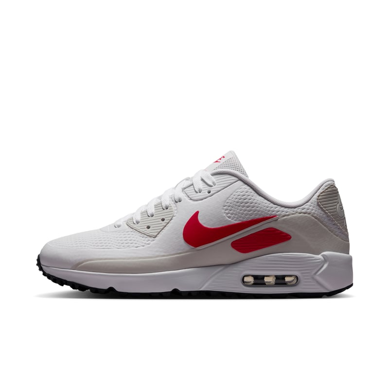 Buty do golfa Nike Air Max 90 G "White & Fire Red" | Mezczyzni | Golf | 01 | SPORTSHOWROOM