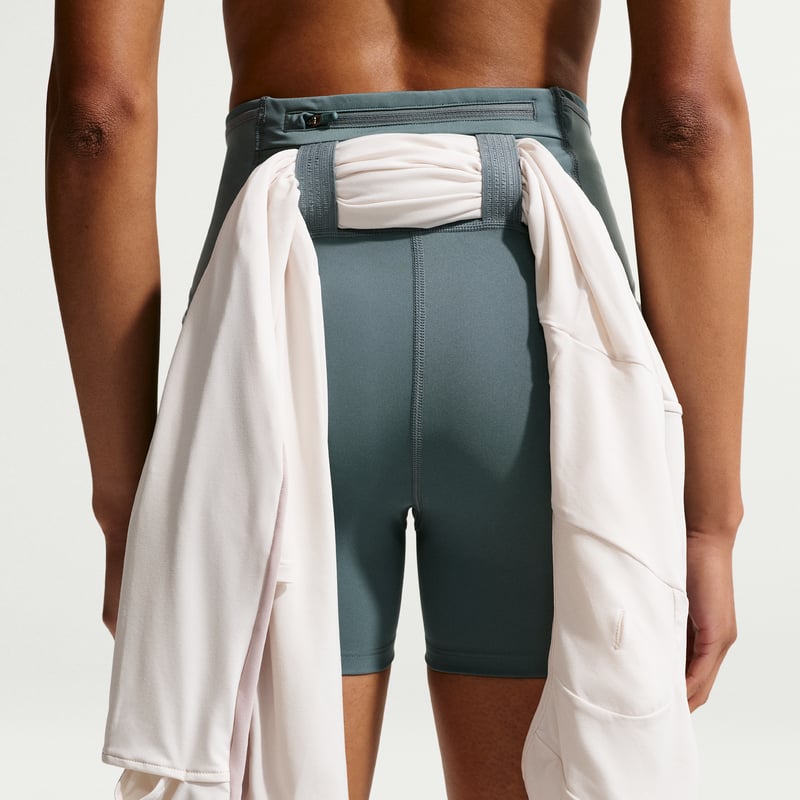 Nike ACG Dri-FIT High-Waisted 4" Shorts "Mineral Slate & Black Spruce" | Women | Outdoor | 06 | SPORTSHOWROOM
