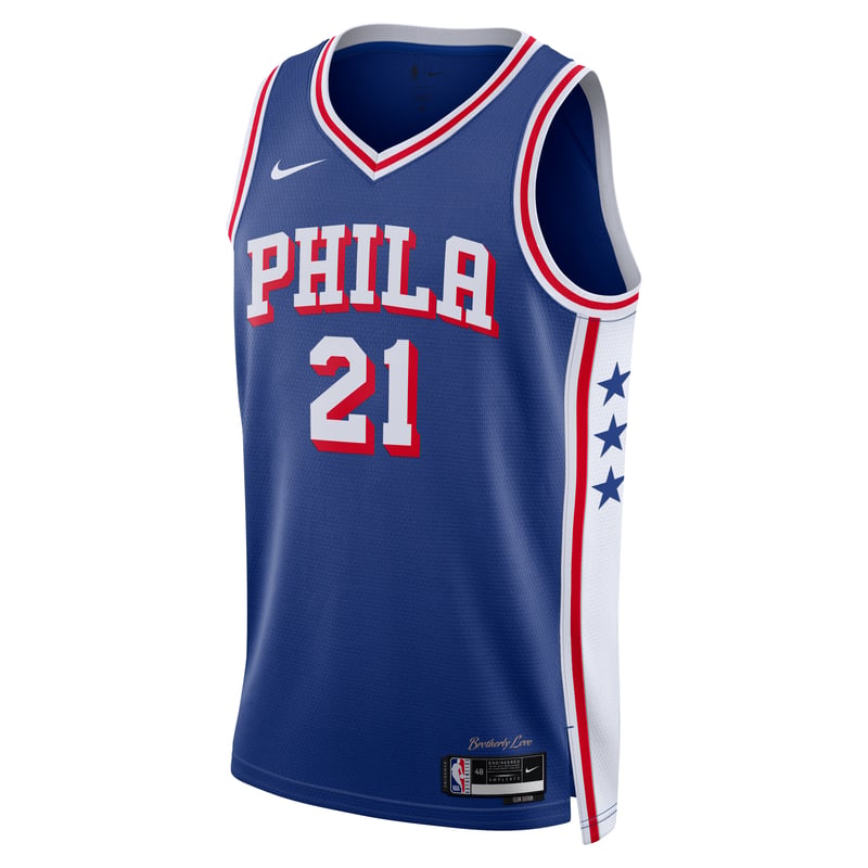 Nike Philadelphia 76ers Icon Edition Dri-FIT NBA Swingman Joel Embiid DX8620-401 01