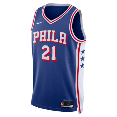 Nike Philadelphia 76ers Icon Edition Dri-FIT NBA Swingman Joel Embiid DX8620-401 01