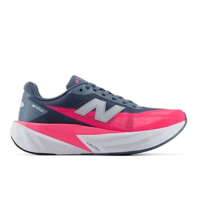 Tekaški copati New Balance FuelCell Rebel v5 "Shadow Blue & Pink Heat" | Ženske | Tek | 00 | SPORTSHOWROOM
