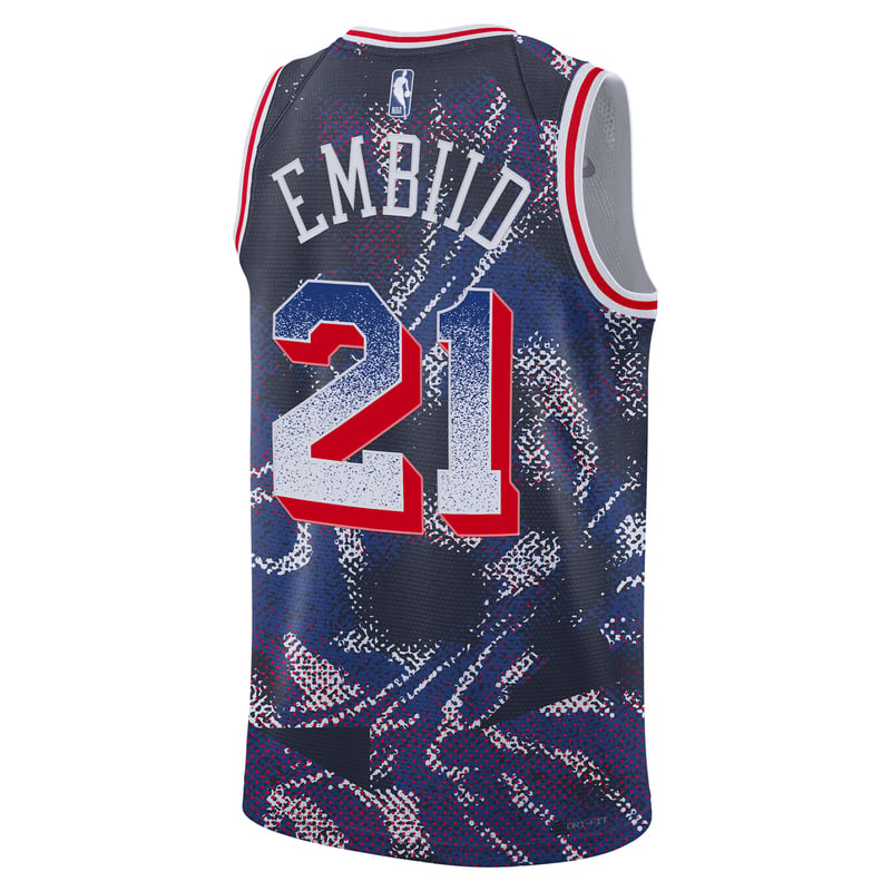 Nike Philadelphia 76ers 2025/26 Select Series Dri-FIT NBA Swingman Joel Embiid HJ4064-495 02