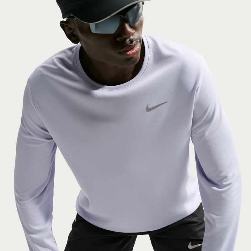 Nike Miler Dri-FIT Long-Sleeve Shirt "Ghost" | Heren | Hardlopen | 03 | SPORTSHOWROOM