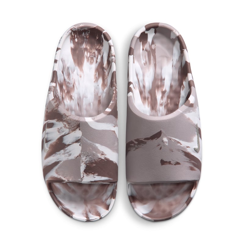 Nike Calm 2.0 Marbled Slide sneakers "Sail & Mink Brown" | Dame | Sportstyle | 05 | SPORTSHOWROOM