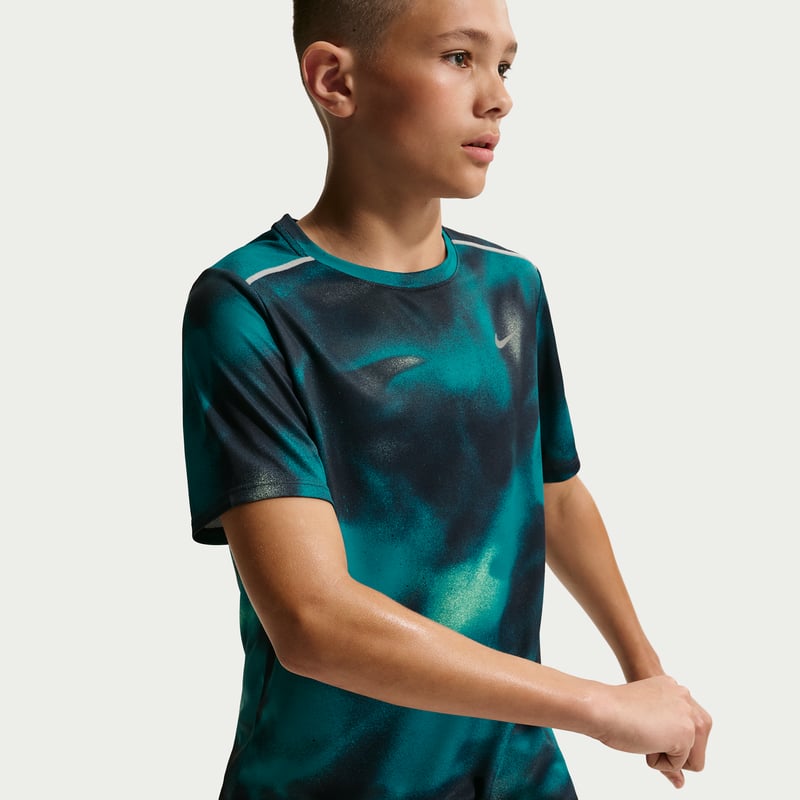 Maillot Nike Miler Dri-FIT "Blue Eclipse" | Enfant | Course à pied | 03 | SPORTSHOWROOM