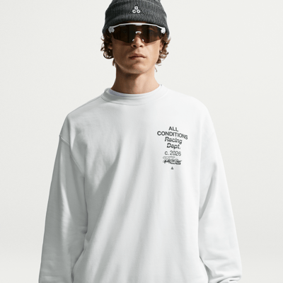 Nike ACG 'Tuff Fleece' Dri-FIT Crew-Neck Sweater "Summit White" | Men | | 01 | SPORTSHOWROOM