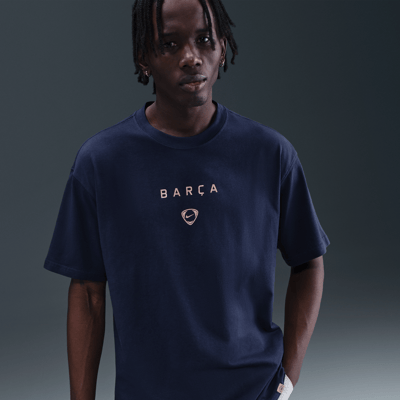Nike FC Barcelona Total 90 Shirt "Midnight Navy" | Heren | Sportstyle | 01 | SPORTSHOWROOM