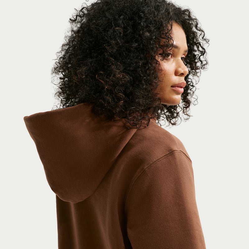 Nike Studio Fleece Medium Weight Pullover Hettegenser "Cacao Wow & Sail" | Dame | | 01 | SPORTSHOWROOM