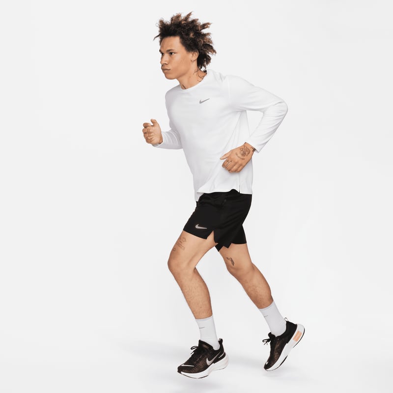 Nike Miler Dri-FIT Long-Sleeve Shirt "White" | Heren | Hardlopen | 04 | SPORTSHOWROOM