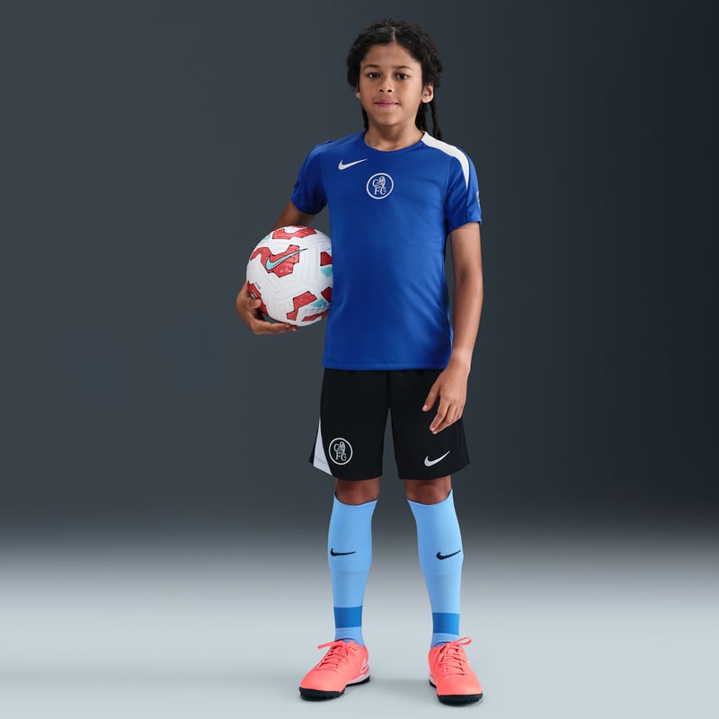 Nike Chelsea F.C. Strike Third Dri-FIT Total 90 Shirt "Game Royal & Field Silver" | Kids | Football | 04 | SPORTSHOWROOM