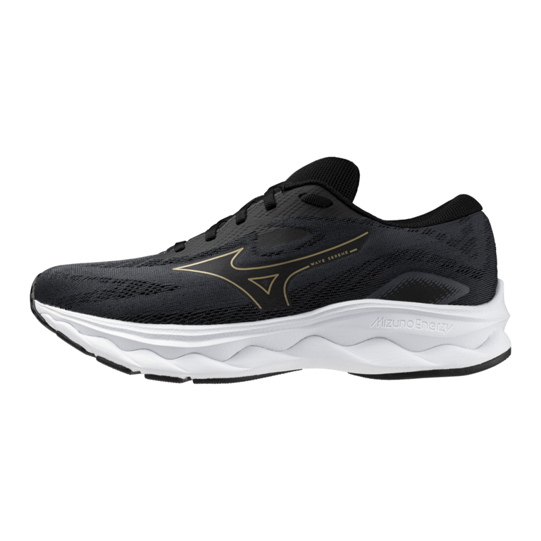 Обувки Mizuno Wave Serene "Ebony & Gloden Halo" | Мъже | Бягане | 01 | SPORTSHOWROOM